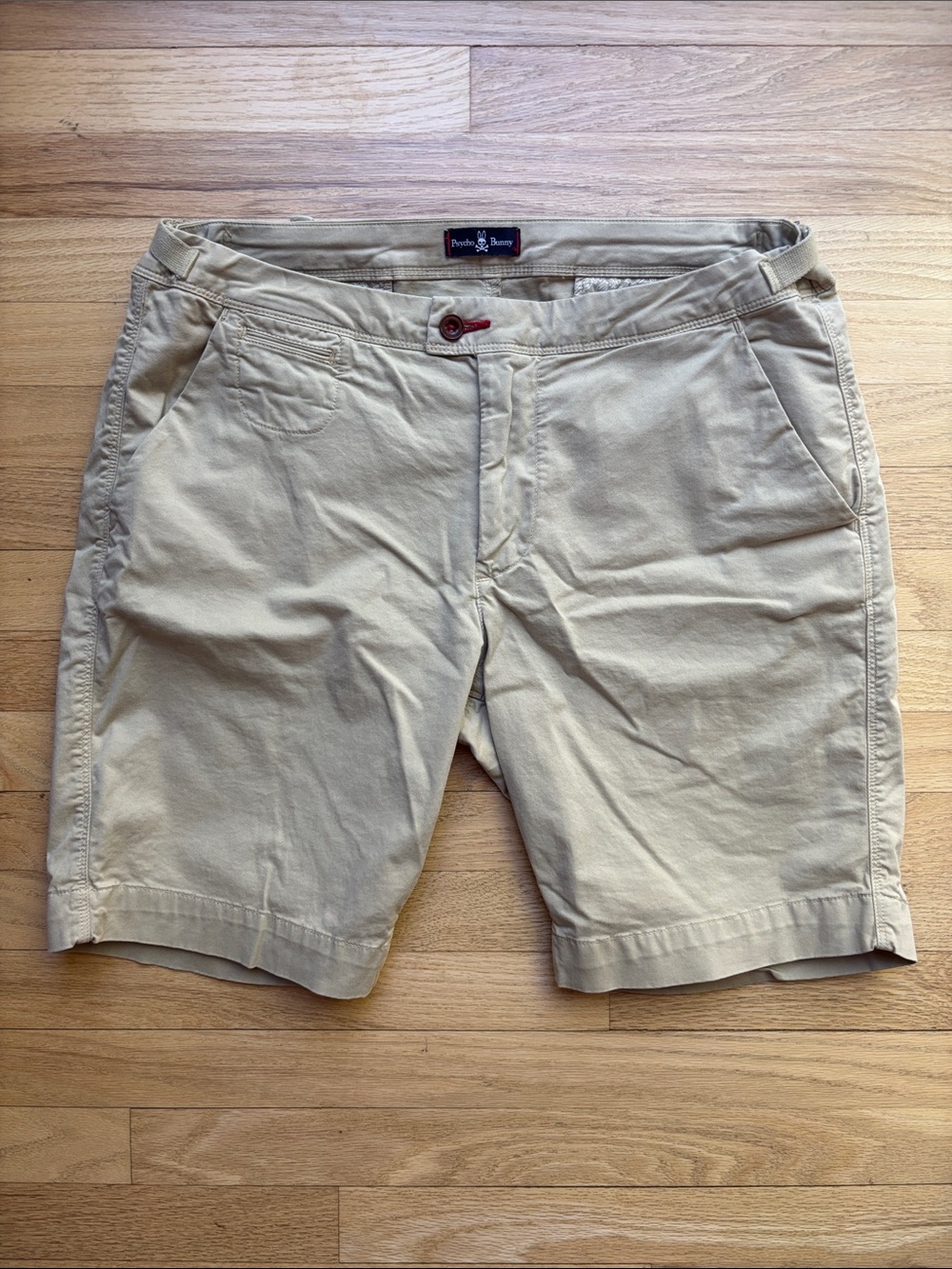 Psycho Bunny Men’s Size 36 Triumph Chino Shorts Tan